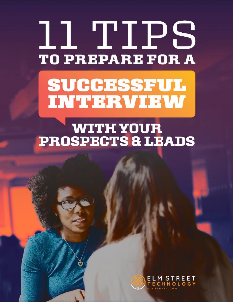 Elm Street - 11 Tips to prepare for a successful interview